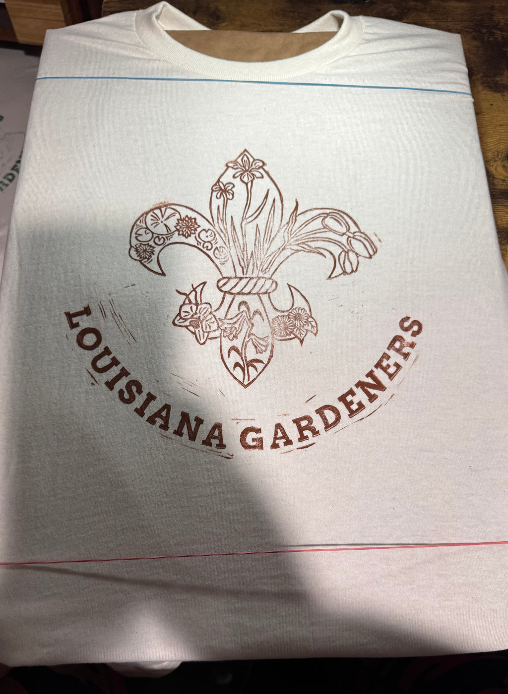 Single Frontside Block-Printed LA Gardeners Emblem T-Shirts (with Custom Color Options)