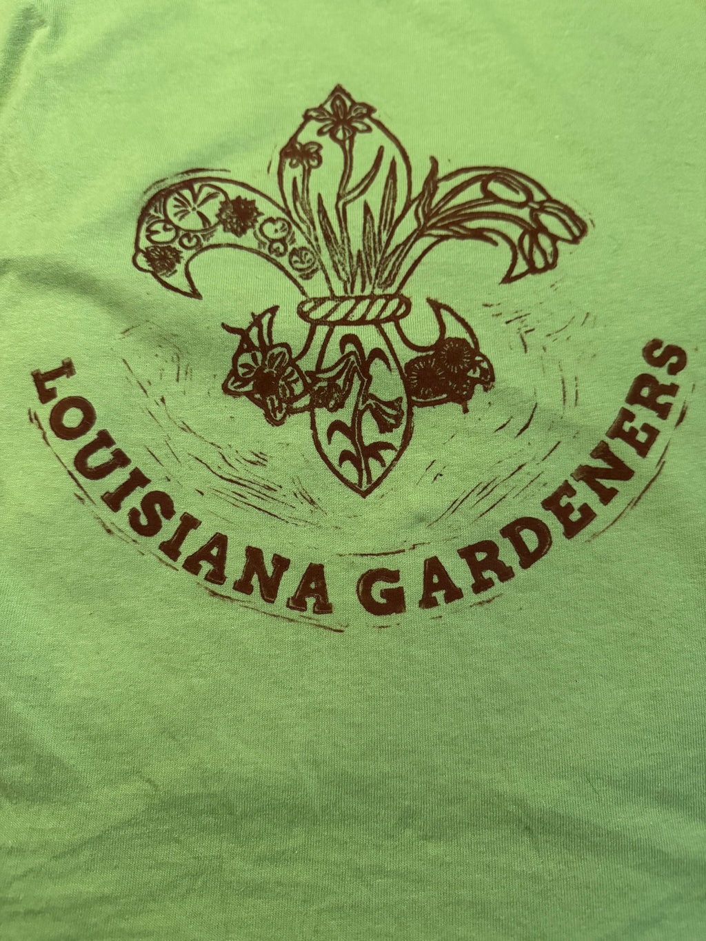 Single Frontside Block-Printed LA Gardeners Emblem T-Shirts (with Custom Color Options)