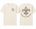 Louisiana Gardeners Block Print (Brown on Creme/Natural Shirt)