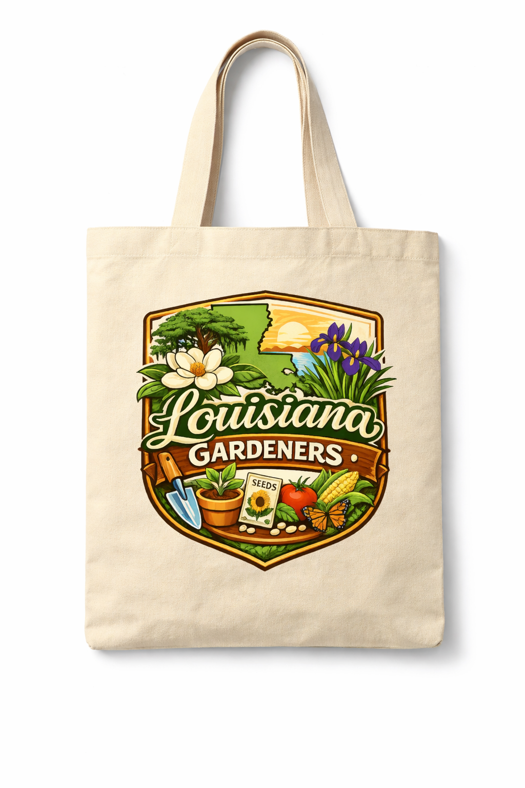Louisiana Gardeners Canvas Tote Collection – Choose Your Design