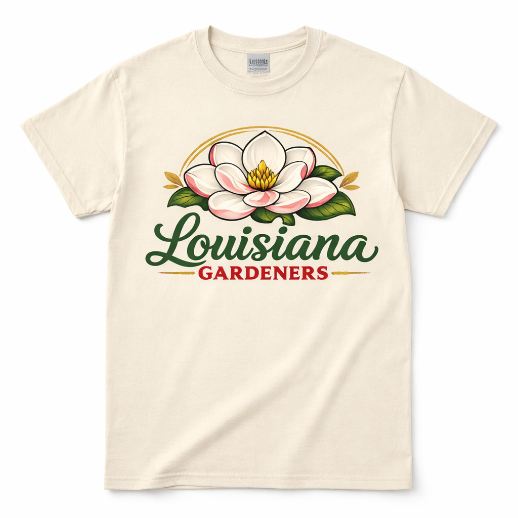 Louisiana Gardeners Magnolia Tee (Front-Side Graphic Only)