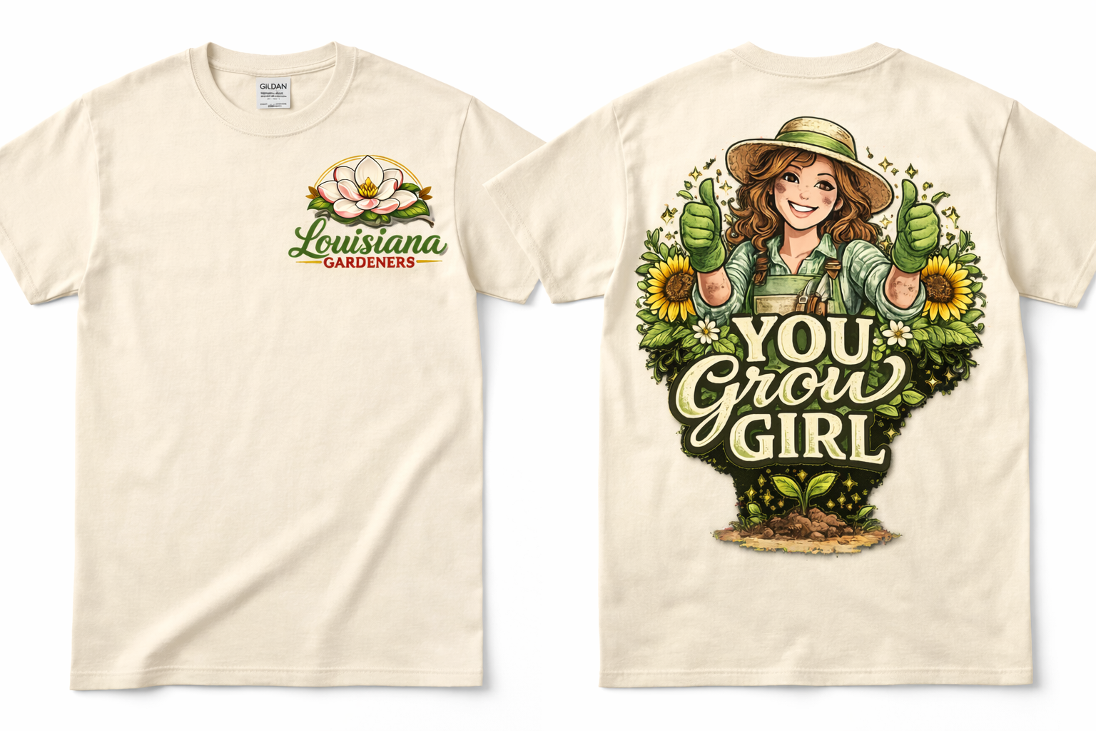 You Grow Girl – Louisiana Gardeners Tee